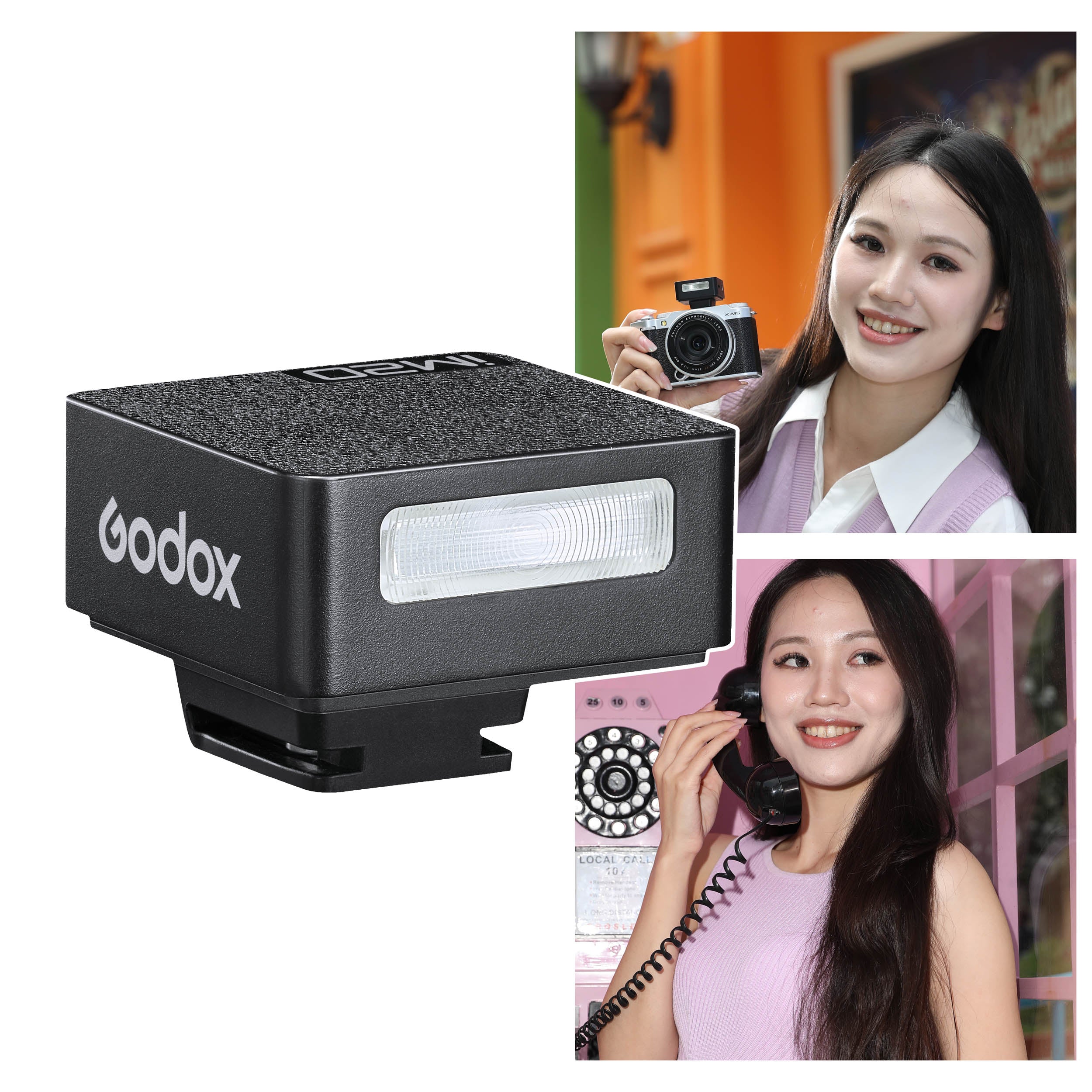 Godox iM20 Mini Speedlight voor Canon, Sony, Fuji, Nikon, Panasonic Olympus Pentax, 3 s recyclingtijd, ca. 440 flitstijden, flitser voor Sony ZV1, niet voor ZV-1F (lithiumbatterij Godox iM20 Mini Speedlight voor Canon, Sony, Fuji, Nikon, Panasonic Olympus Pentax, 3 s recyclingtijd, ca. 440 flitstijden, flitser voor Sony ZV1, niet voor ZV-1F (lithiumbatterij