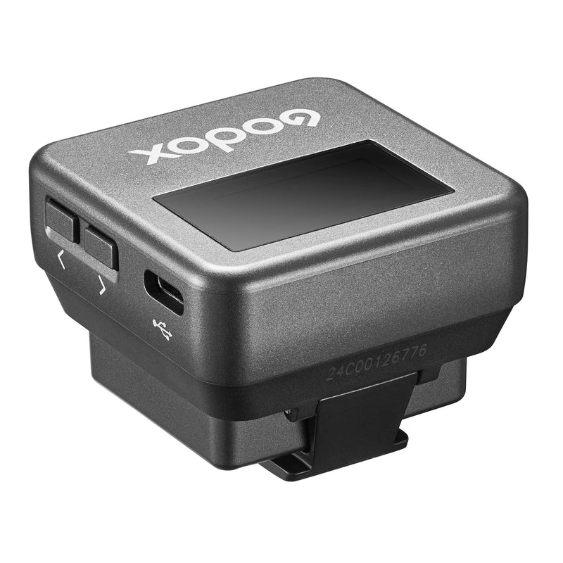 Godox Magic XT1 Wireless Mic System Receiver with Transmitters attached for charging