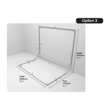 EasiFrame Curved Portable Cyclorama System - Standard Frame (2.5m x 2.145m)