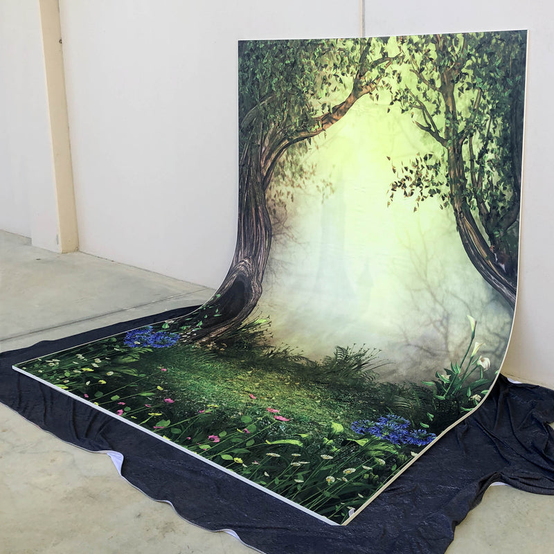 2500x3800mm C5 Jungle Fabric Skin for the EASIFRAME Curved Portable Cyclorama System (Made To Order)