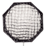 60cm (23.6") Collapsible Portable Silver Beauty Dish S-Type with Honeycomb Grid 