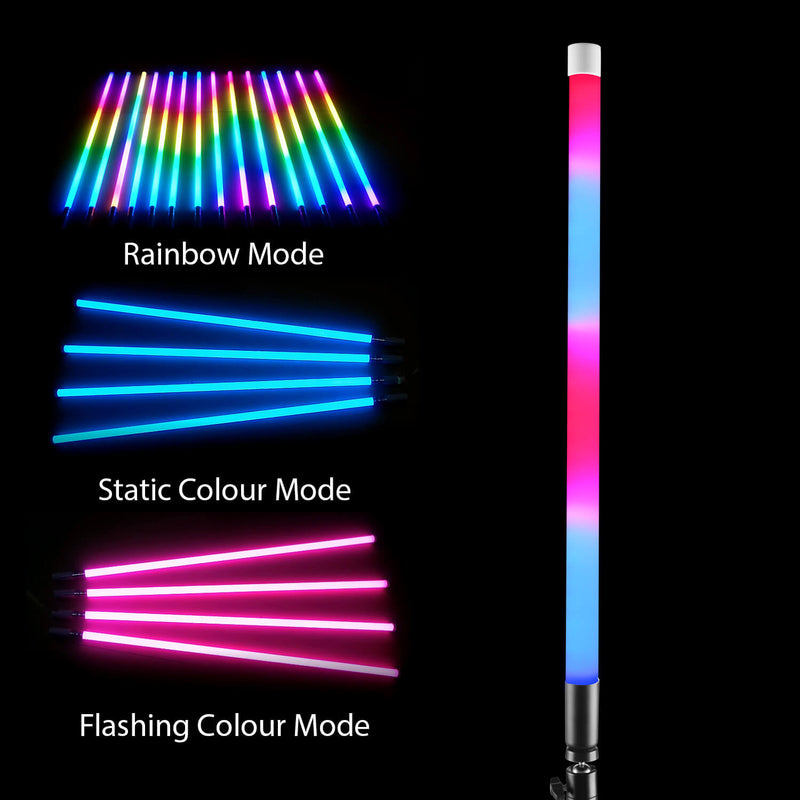 Rainbow 320-degree RGB LED Light Tube Portable Continuous Lighting Unit