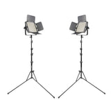 LECO500S II Twin Interview Kit with White Foldaway Background