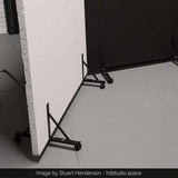 Portable and Durable Steel Foam Board Stand with Wheels