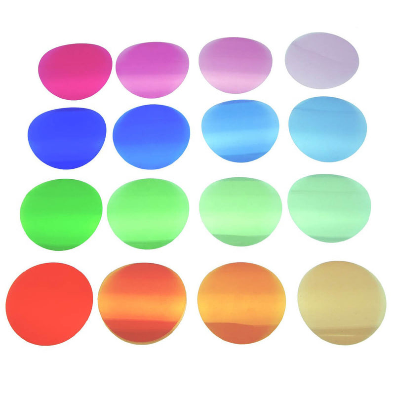 32x Coloured Gels Filters (2x 16 Different Colours)