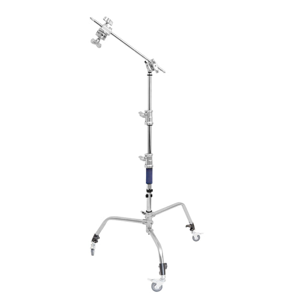 161cm C-Stand with 20" Boom Arm, Detachable Base & Caster Wheels