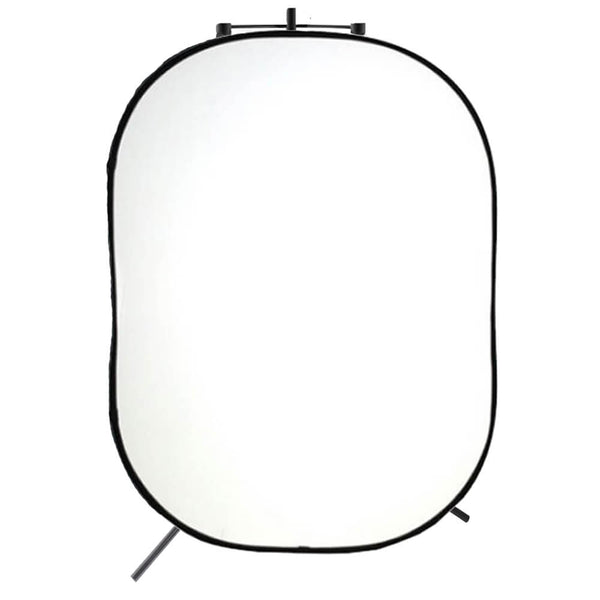 Folding Reversible Black/White Color Backdrop 1.5x2m and Stand