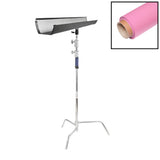 1.35x10m Paper Backdrop with T-Bone Bracket & C-Stand (Pink)