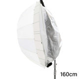 3in1 Parabolic Shoot-Through Umbrella with Black/Silver Cover (160cm) 