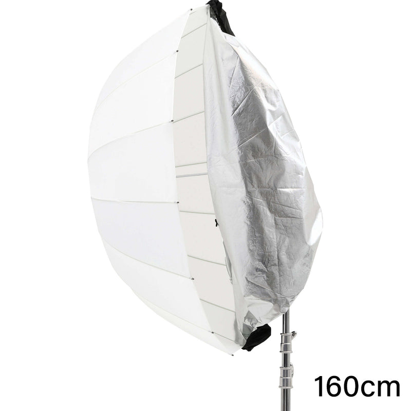 3in1 Parabolic Shoot-Through Umbrella with Black/Silver Cover (160cm) 
