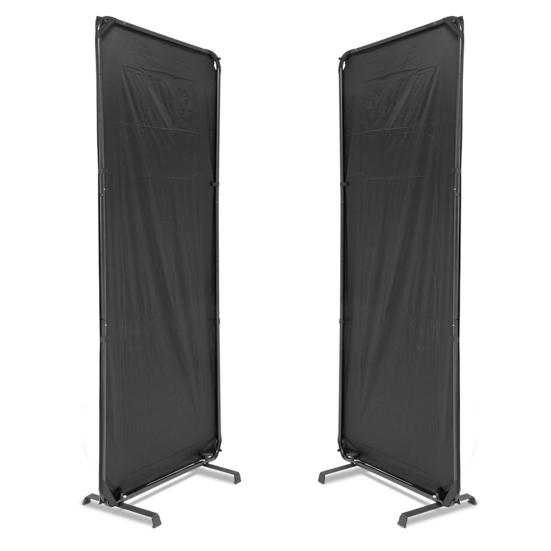 The black side of the Poly-Board reflector panels