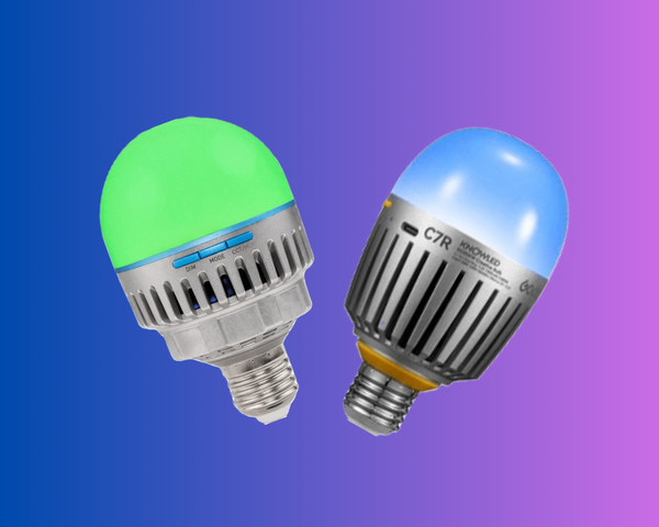 Smart RGB LED Bulbs: Godox C7R and C10R versus Nanlite PavoBulb 10C