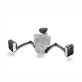 Godox MF12-DK2 Dental Macro Flash Kit for Sony Attached to Camera with bracket fully Extended