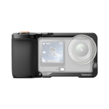 TELESIN Remote Street Photography Kit with grip and protective cage fitted to DJI Osmo Action 6