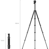Portable Video Carbon Fiber Tripod AP255Pro (5477)