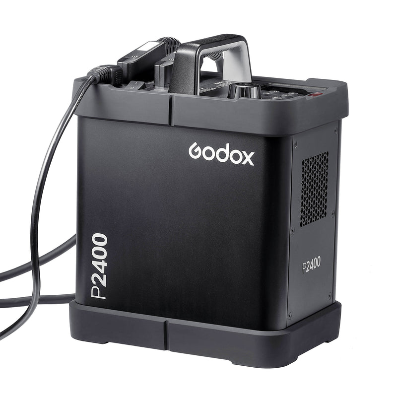 GODOX P2400 H2400P Pack with two Flash Heads Plugged into it
