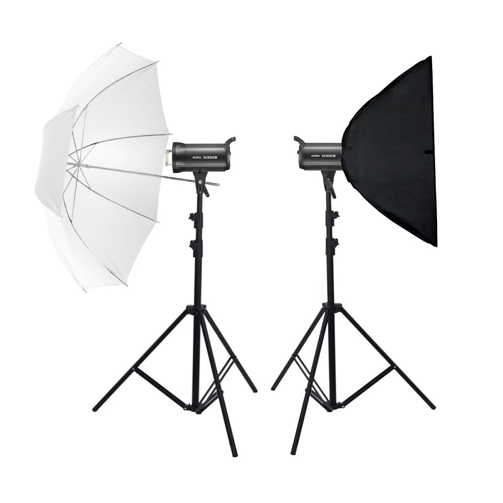 Studio Flash Photography Studio Kits 2-Light Studio Flash Godox