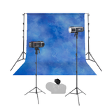 Godox 2-Light Event & Portrait Photography Kit with Cloudy Blue Backdrop