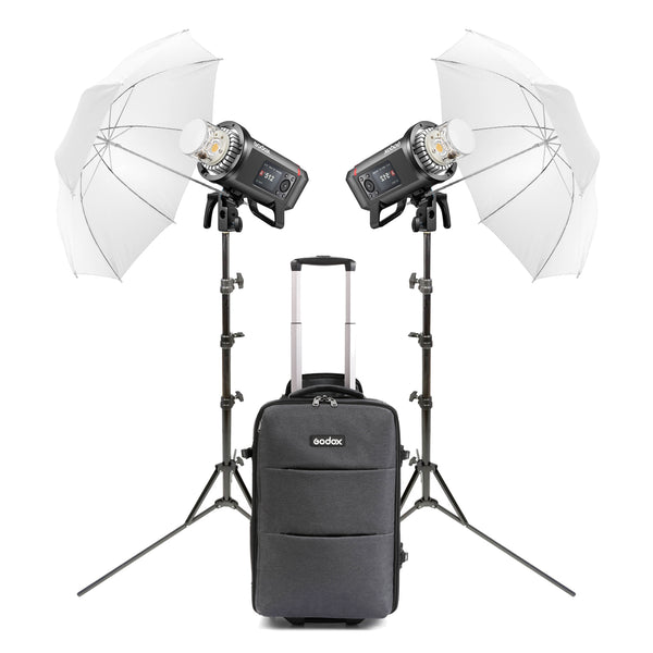 Godox AD600Pro II Twin Umbrella Portable On-Location Lighting Flash Kit