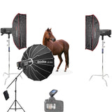 Godox Professional Outdoor Battery Studio Kit for Equestrian Photography