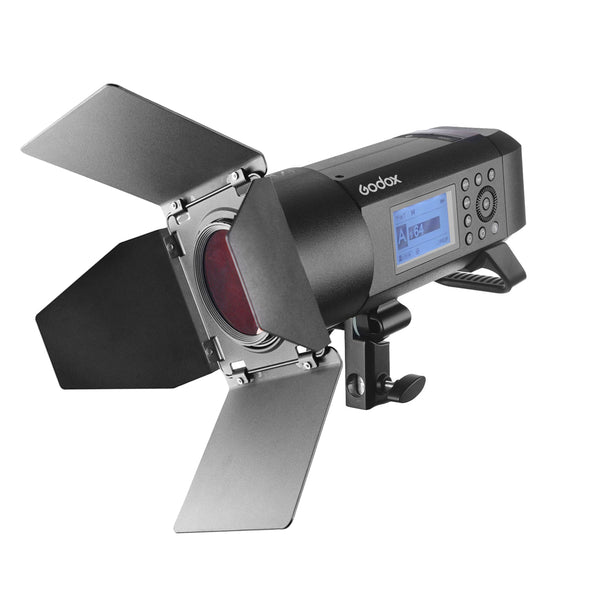 AD400PRO Battery Powered Flash with Barndoor Set