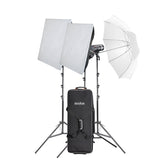 Godox AD300PROII Compact 300Ws Portable Professional Lighting Three Head Flash Strobe Kit