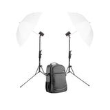 AD100PROII Twin Umbrella Backpack Battery Flash Kit