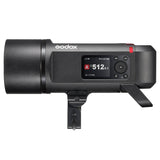 Godox AD800Pro All-in-One 800Ws Professional Outdoor Battery Flash Side view with Screen and Controls