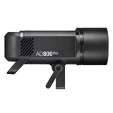 Godox AD800Pro All-in-One 800Ws Professional Outdoor Battery Flash Side View with Heat Sink