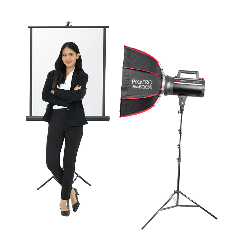 LUMI200II ID / Headshots Photography One-Light Setup