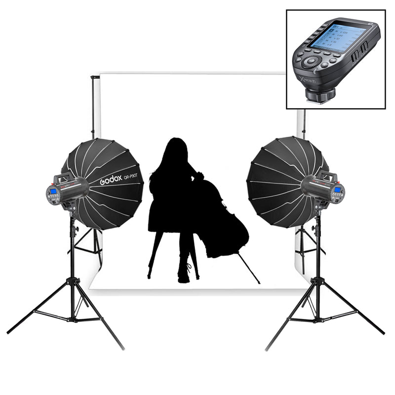 LUMI200II Mains Powered Flash Education Studio In-House Lighting Kit Fuji