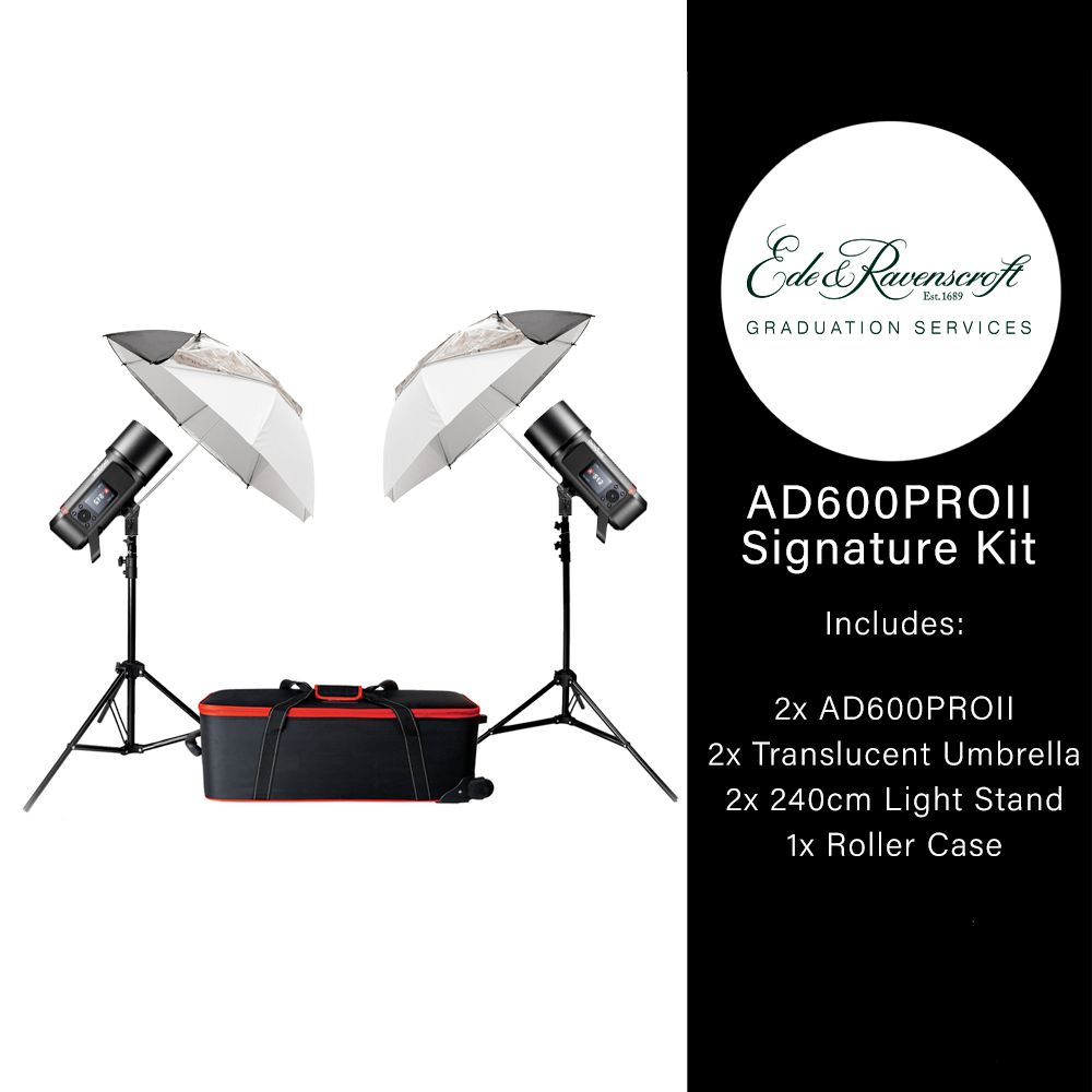 AD600PROII Flash Twin Umbrella Kit