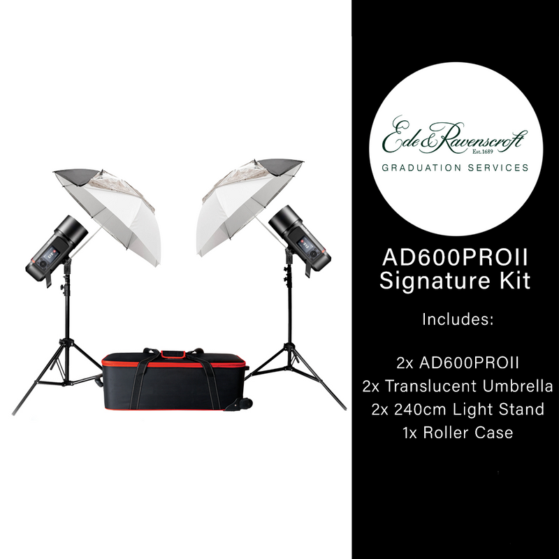 AD600PROII Flash Twin Umbrella Kit