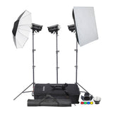 DP600IIIV Three Head Studio Flash Lighting Kit