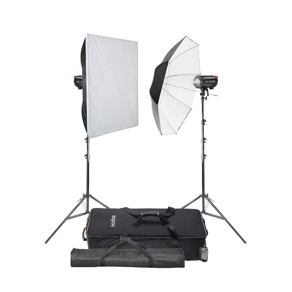 Godox QT600IIIM Dual Studio Photography Flash Lighting Kit