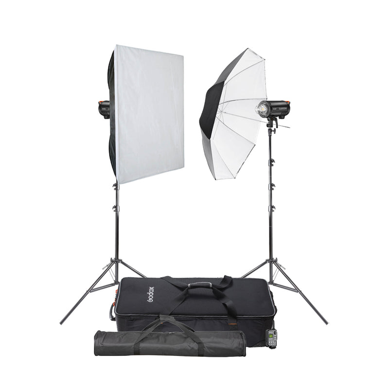Godox QT600IIIM Dual Studio Photography Flash Lighting Kit