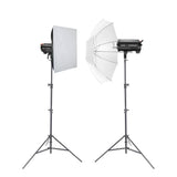 GODOX QT600IIIM High-Speed Studio Flash Head Twin Lighting Kit