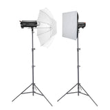 GODOX QT1200IIIM High-Speed Studio Flash Head Twin Lighting Kit
