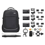 AD100PROII Pocket Flash Three Head Portable Lighting Kit Box Content