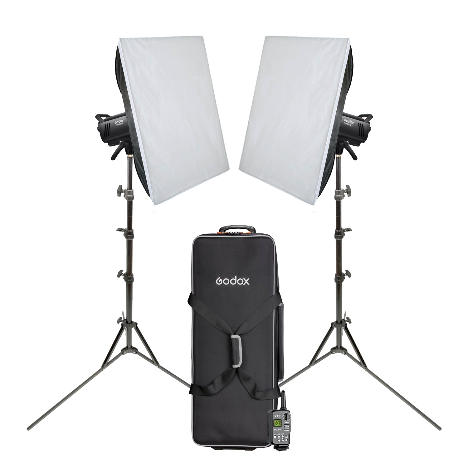 MS300V Twin Softbox Studio Photo Lighting Kit Godox/PixaPro
