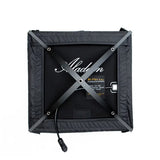 SoftBox Diffuser for Bi-Flex 1x1' flexible BI Colour LED panel Top-Down View attached to Panel