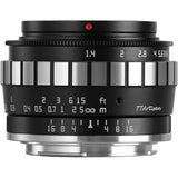 TT Artisan 23mm f/1.4 Manual-Focus Lens for APS-C/Micro 4/3 Mirrorless Cameras