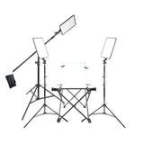 GLOWPAD 350S Daylight Balanced Three Head Boom Kit with 60x130cm Shooting Table