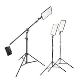 GLOWPAD350D 3×Slim Head Studio Photography Lighting Kit
