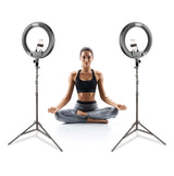 LR160 Yoga LED Ring Light Clip On Phone Twin Kit