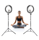 LR160 Yoga LED Ring Light Clip On Phone Twin Kit