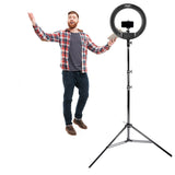 LR160 Large LED Ring Light Stand and Phone Holder Kit