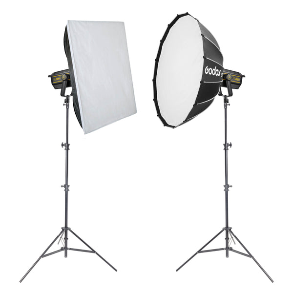 GODOX VL300II LED Light Twin Softbox Continuous Lighting Kit 