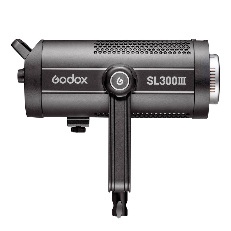 Godox SL300III 330W LED Studio Light with 120cm Umbrella Softbox & 8" Optical Fresnel Lens
