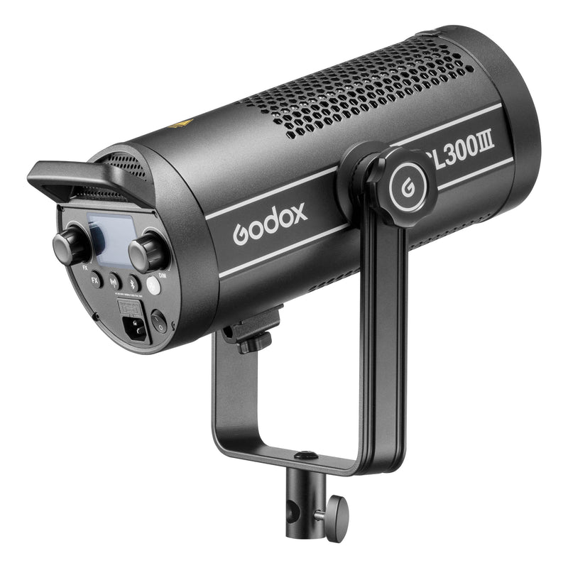 Godox SL300III 330W LED Studio Light with 120cm Umbrella Softbox & 8" Optical Fresnel Lens